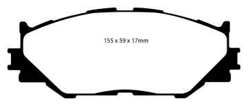 EBC Greenstuff 2000 Bremsbeläge DP21772 für Lexus IS C GSE2_ 250 vorne