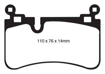 EBC Yellowstuff Bremsbeläge DP41839R für Mercedes-Benz E-Klasse T-Model S212 E 63 AMG (212.274) hinten