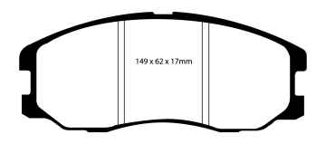 EBC Blackstuff Bremsbeläge DP1975 für Opel Antara  2.4 4x4 vorne