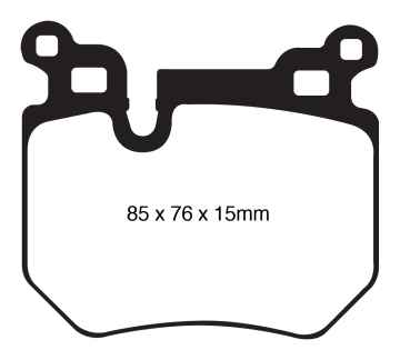 EBC Rennbremsbeläge RP-X DP81996RP1 für BMW 1 E88 135i hinten