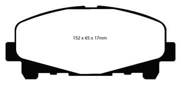 EBC Greenstuff 2000 Bremsbeläge DP21999 für Honda Accord 8 CU 2.2 i-DTEC (CU3) vorne