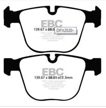 EBC Yellowstuff Bremsbeläge DP42020R für BMW 7 F01/F02/F03/F04 ActiveHybrid hinten