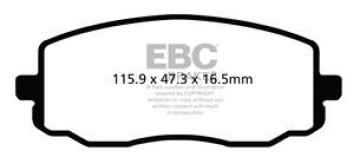 EBC Blackstuff Bremsbeläge DPX2050 für Hyundai i10 PA 1.2 vorne