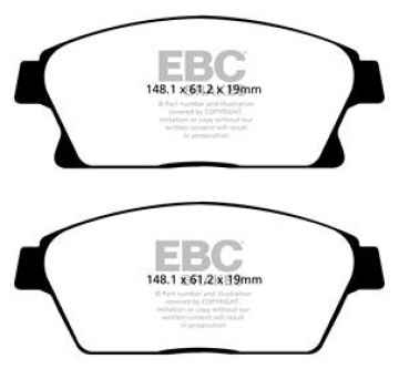 EBC Greenstuff 2000 Bremsbeläge DP22067 für Opel Astra GTC J  1.4 vorne