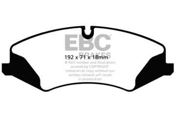 EBC Greenstuff 6000 Bremsbeläge DP62123 für Land Rover Discovery 4 LA 3.0 TD vorne