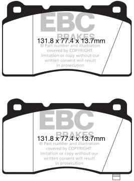 EBC Redstuff Bremsbeläge DP32147C für Holden (Aust/NZ) Commodore (VF)  6.2 Supercharged vorne