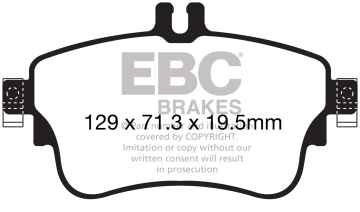 EBC Yellowstuff Bremsbeläge DP42164R für Mercedes-Benz B-Klasse W246, W242 B 180 CDI (246.212) vorne