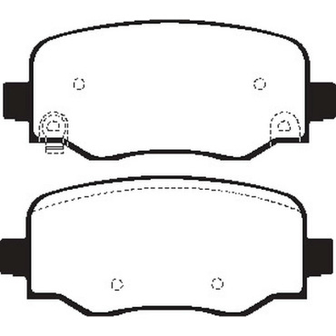 EBC Blackstuff Bremsbeläge DPX2237 für Fiat 500X  1.6 D Multijet hinten