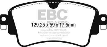 EBC Yellowstuff Bremsbeläge DP42254R für Audi Q5 8RB SQ5 TDI quattro vorne