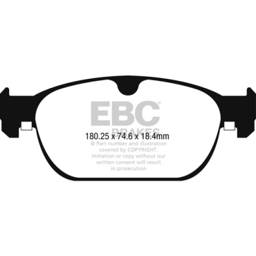 EBC Blackstuff Bremsbeläge DPX2260 für Renault Megane 4 Grandtour K9A/M 2.0 D3 AWD vorne