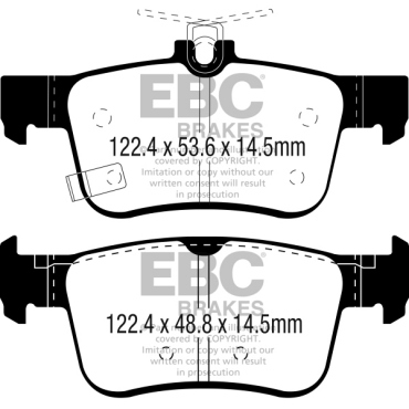 EBC Blackstuff Bremsbeläge DPX2301 für Honda Civic X FC_, FK_ 1.0 VTEC (FK6) hinten
