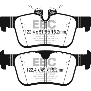 EBC Yellowstuff Bremsbeläge DP42306R für Renault Megane 4 Grandtour K9A/M 2.0 D4 AWD hinten