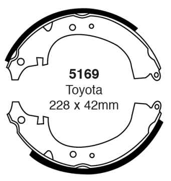 EBC Premium Bremsbacken 5169 für Toyota Celica 2 TA60, RA40, RA6 2.0 GT hinten