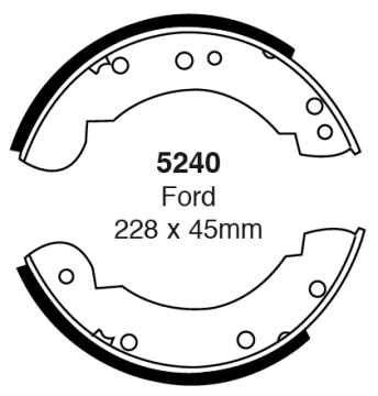 EBC Premium Bremsbacken 5240 für MG MGR V8  3.9 hinten