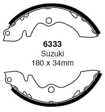 EBC Premium Bremsbacken 6333 für Nissan Sunny 2 N13 1.6 vorne