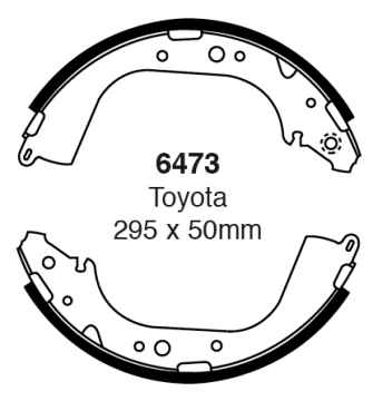 EBC Premium Bremsbacken 6473 für Toyota 4-Runner 1 N13 3.0 V6 hinten