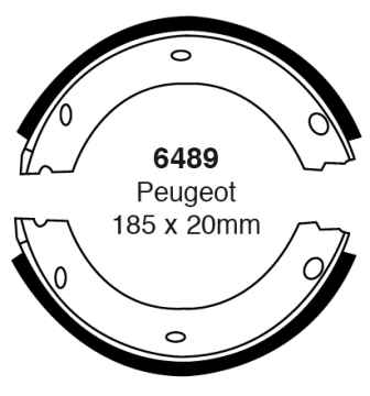 EBC Premium Bremsbacken 6489 für Peugeot 605 6B 2.1 TD 12V