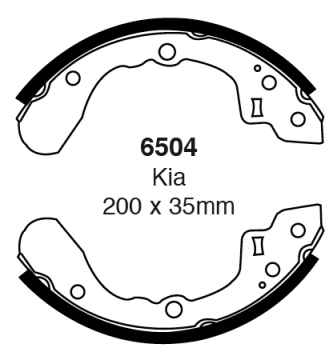 EBC Premium Bremsbacken 6504 für Kia Sorento 1 JC 2.5 CRDi hinten