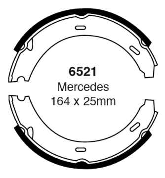 EBC Premium Bremsbacken 6521 für Mercedes-Benz SLK R170 200