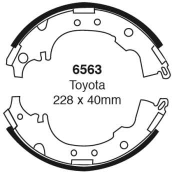 EBC Premium Bremsbacken 6563 für Toyota Picnic XM10 2.2 D hinten