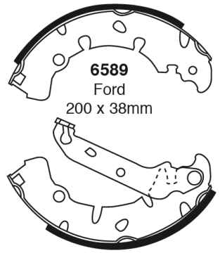 EBC Premium Bremsbacken 6589 für Ford Fusion JU 1.4 hinten