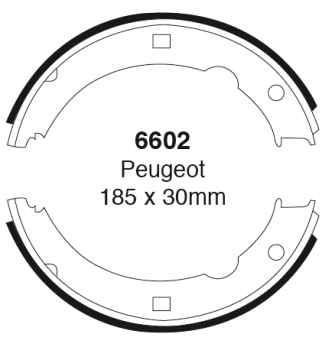 EBC Premium Bremsbacken 6602 für Peugeot 607 9D, 9U 2.0 HDI