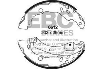 EBC Premium Bremsbacken 6612 für Renault Clio 2 BB0/1/2, CB0/1/2 1.9 dTi hinten