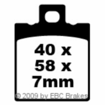 EBC Blackstuff Bremsbeläge für KTM 300 MX/MXC Vorderachse - FA047