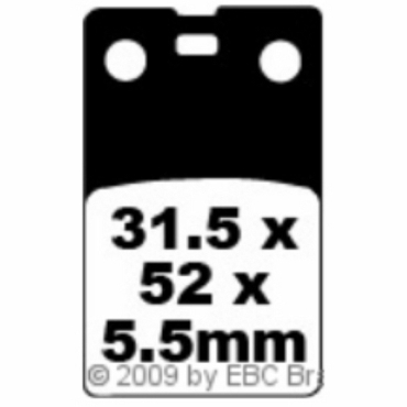 EBC Blackstuff Bremsbeläge für Beta 240 TR 33 Vorderachse - FA099