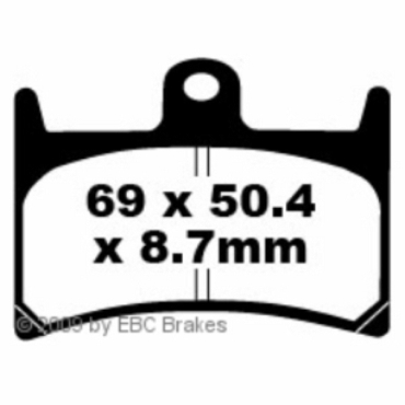 EBC Blackstuff Bremsbeläge für Yamaha FZR 250 R (3LN1/3/5/6/7) Vorderachse - FA220