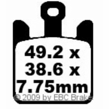 EBC Goldstuff Bremsbeläge für Kawasaki ZX6R (ZX 636 B) Vorderachse - FA369/4HH