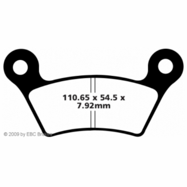 EBC Blackstuff Bremsbeläge für Can Am SM5 GS990 (Dreirad) Hinterachse - FA473