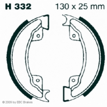 EBC Premium Bremsbacken Water Grooved für Honda XL 500 (RC) Vorderachse - H332G