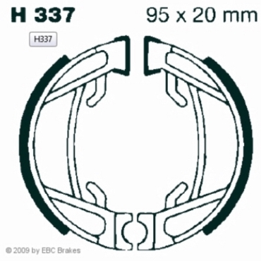 EBC Premium Bremsbacken für Honda PX 50 Hinterachse - H337