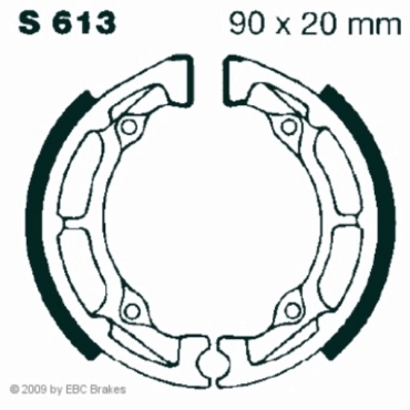 EBC Premium Bremsbacken für Suzuki JR 50 (alle Modelle) Vorderachse - S613