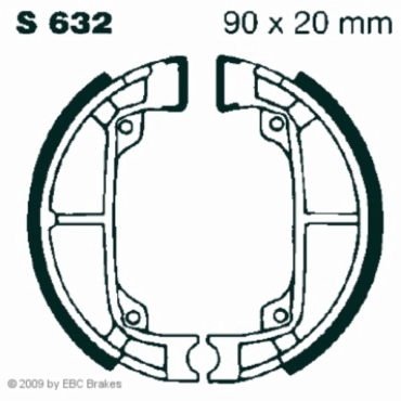 EBC Premium Bremsbacken für Taishan (Project Quads) Sport 50 (Trommel VA) Vorderachse - S632