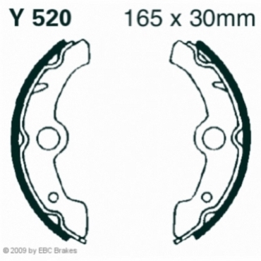 EBC Premium Bremsbacken für Yamaha YFM 350 FWT/FWU (Big Bear) Vorderachse - Y520