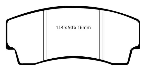 EBC Bluestuff NDX Bremsbeläge DP5008NDX für Cupra 4 Kolben  4 Kolben  (hinten) 356mm vorne