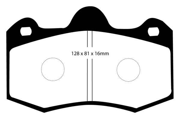 EBC Bluestuff NDX Bremsbeläge DP5036NDX für McLaren 570S  3.8 Twin Turbo vorne