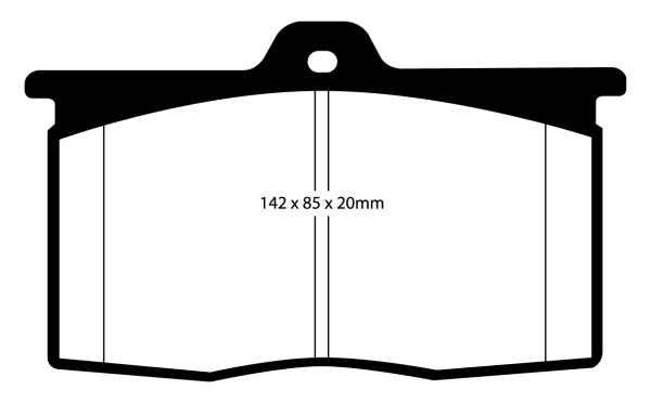 EBC Yellowstuff Bremsbeläge DP4041R für BMW M1 E26 3.5 Procar vorne