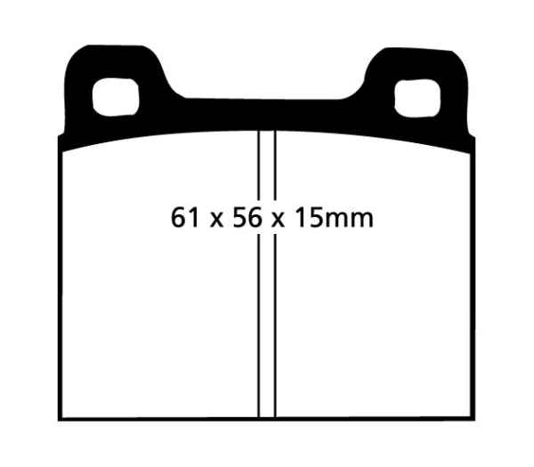 EBC Blackstuff Bremsbeläge DP104 für Mercedes-Benz Stufenheck W123 200 vorne