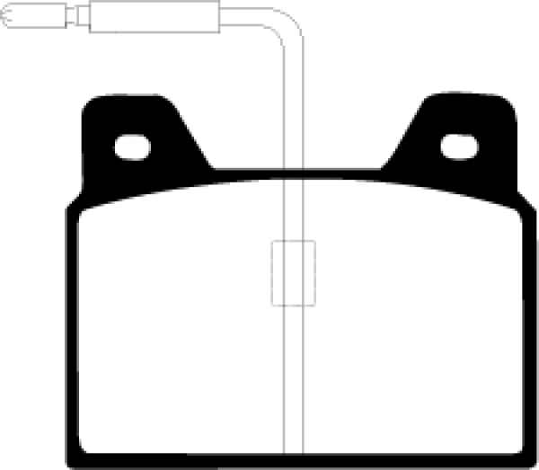 EBC Blackstuff Bremsbeläge DP163 für Peugeot 505 551D 2.3 Diesel hinten