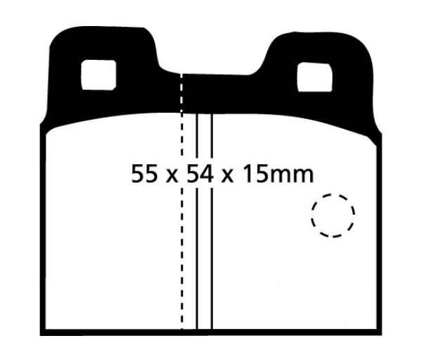 EBC Blackstuff Bremsbeläge DP218 für Alfa Romeo GTV 116 2.0 hinten