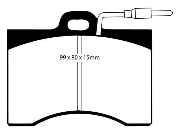 EBC Blackstuff Bremsbeläge DP221 für Citroën CX 1 MA 2500 D , 2.5 vorne