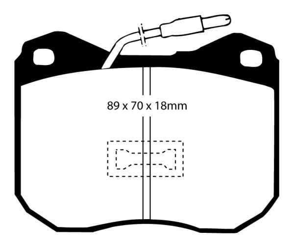 EBC Blackstuff Bremsbeläge DP239 für Peugeot 505 551D 2.2 vorne