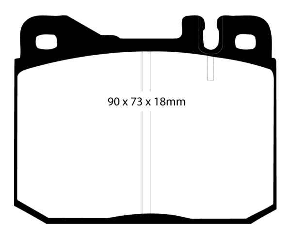 EBC Blackstuff Bremsbeläge DP261/2 für VW LT 1 40-55 291-512 2.4 4WD vorne