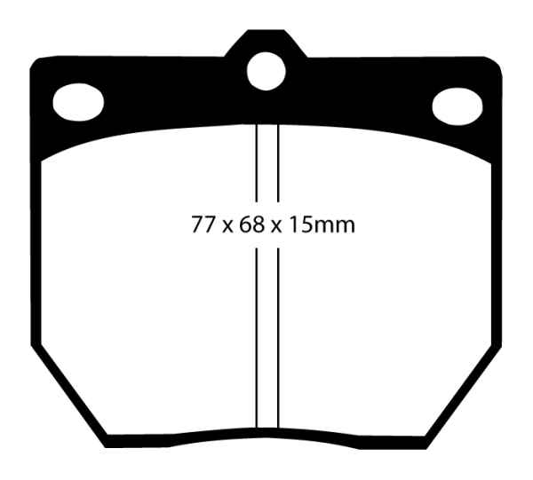 EBC Greenstuff 2000 Bremsbeläge DP2273 für Nissan Skyline C110 2.0 GT-R vorne