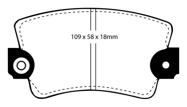 EBC Blackstuff Bremsbeläge DP324 für Renault Trafic TXX 1.7 vorne