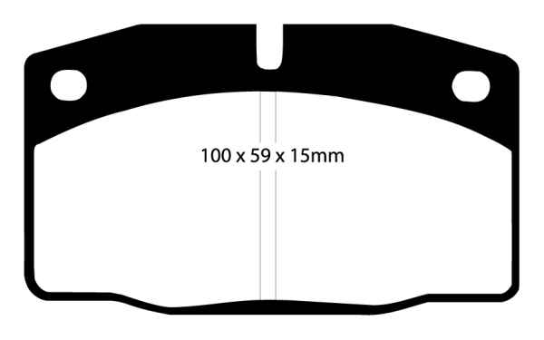 EBC Blackstuff Bremsbeläge DP325 für Opel Kadett E 37, 47 1.3 N vorne