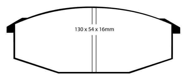 EBC Blackstuff Bremsbeläge DP352 für Nissan Urvan E23 2.0 vorne